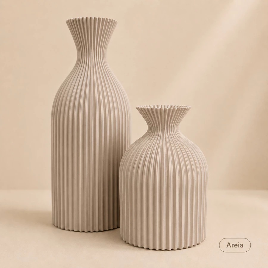 Kit 2 Vasos Decorativos - Areia