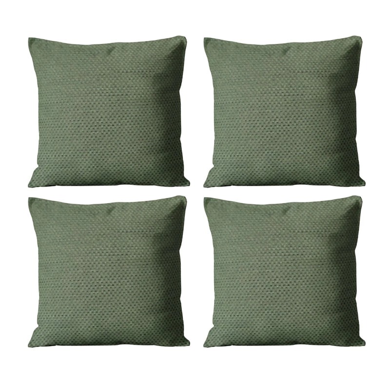 Kit 4 Almofadas  40x40 Linho Verde