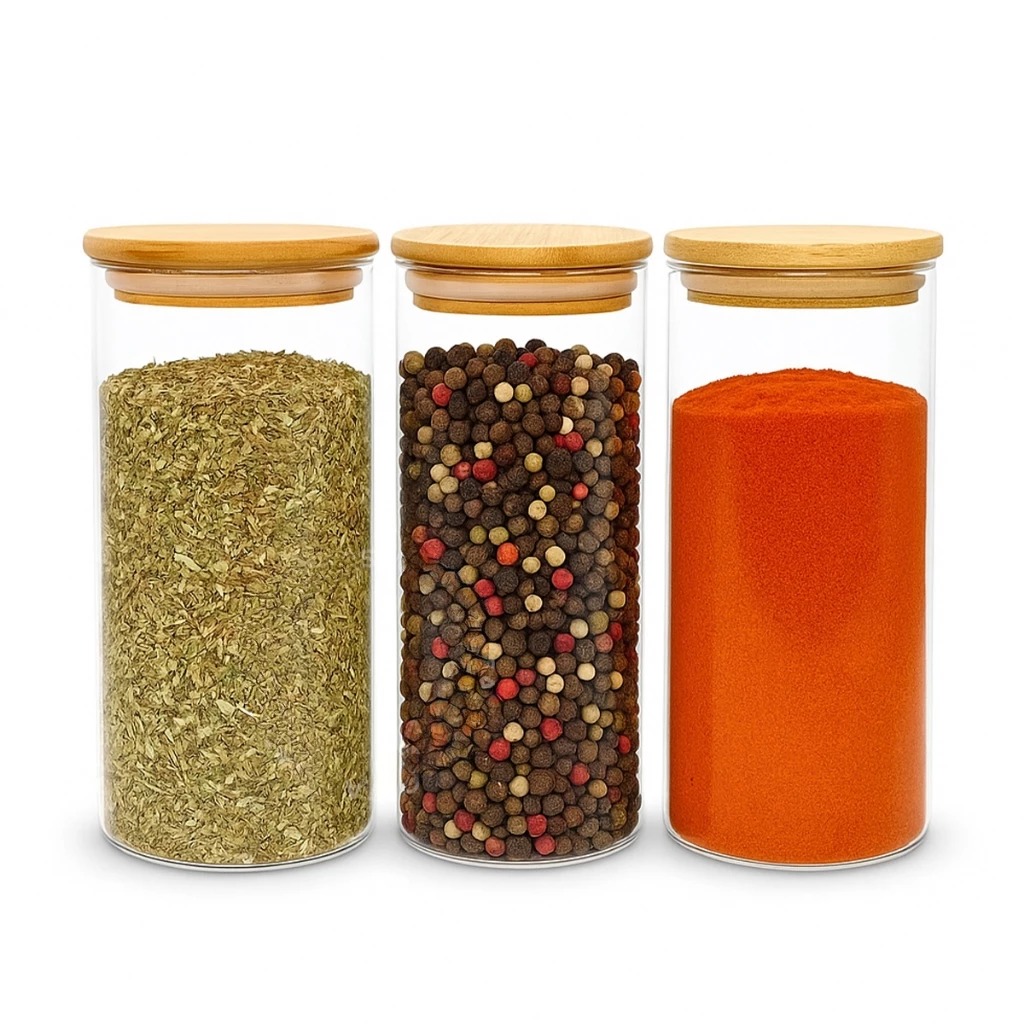 Kit Potes Herméticos De Vidro 500ml - 3 Peças