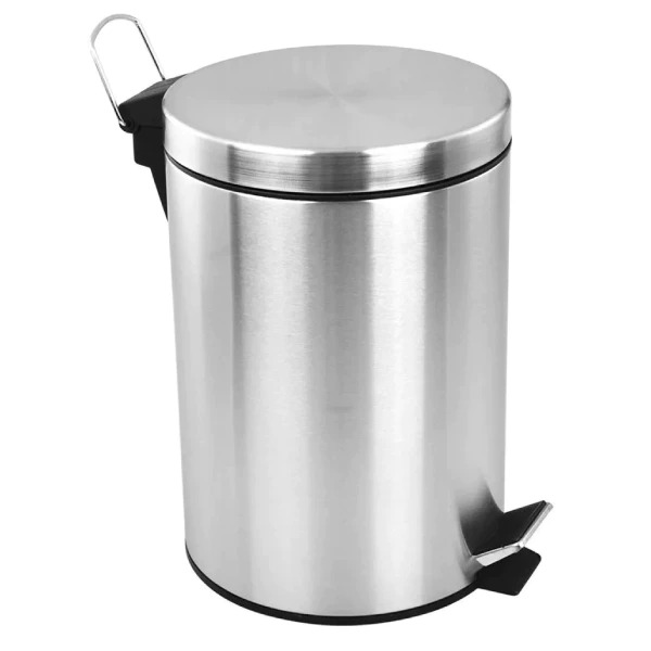 Lixeira Redonda 12L Inox 