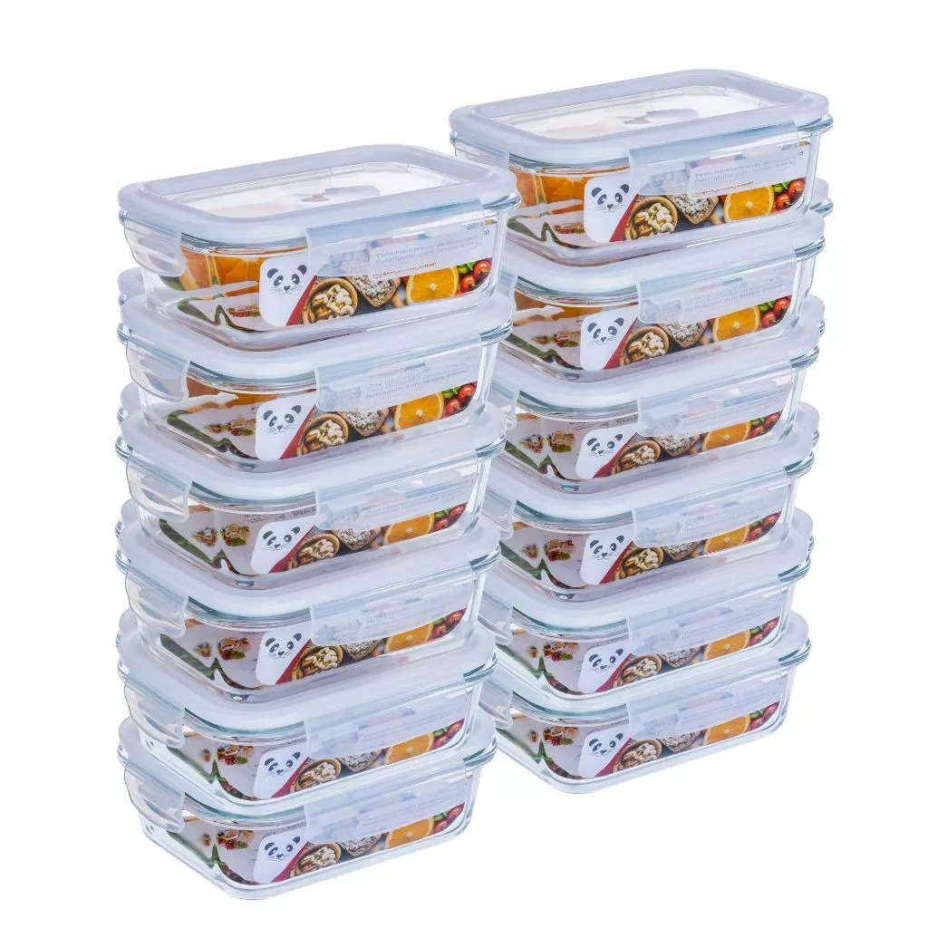 Kit 6 Potes Herméticos - Branco